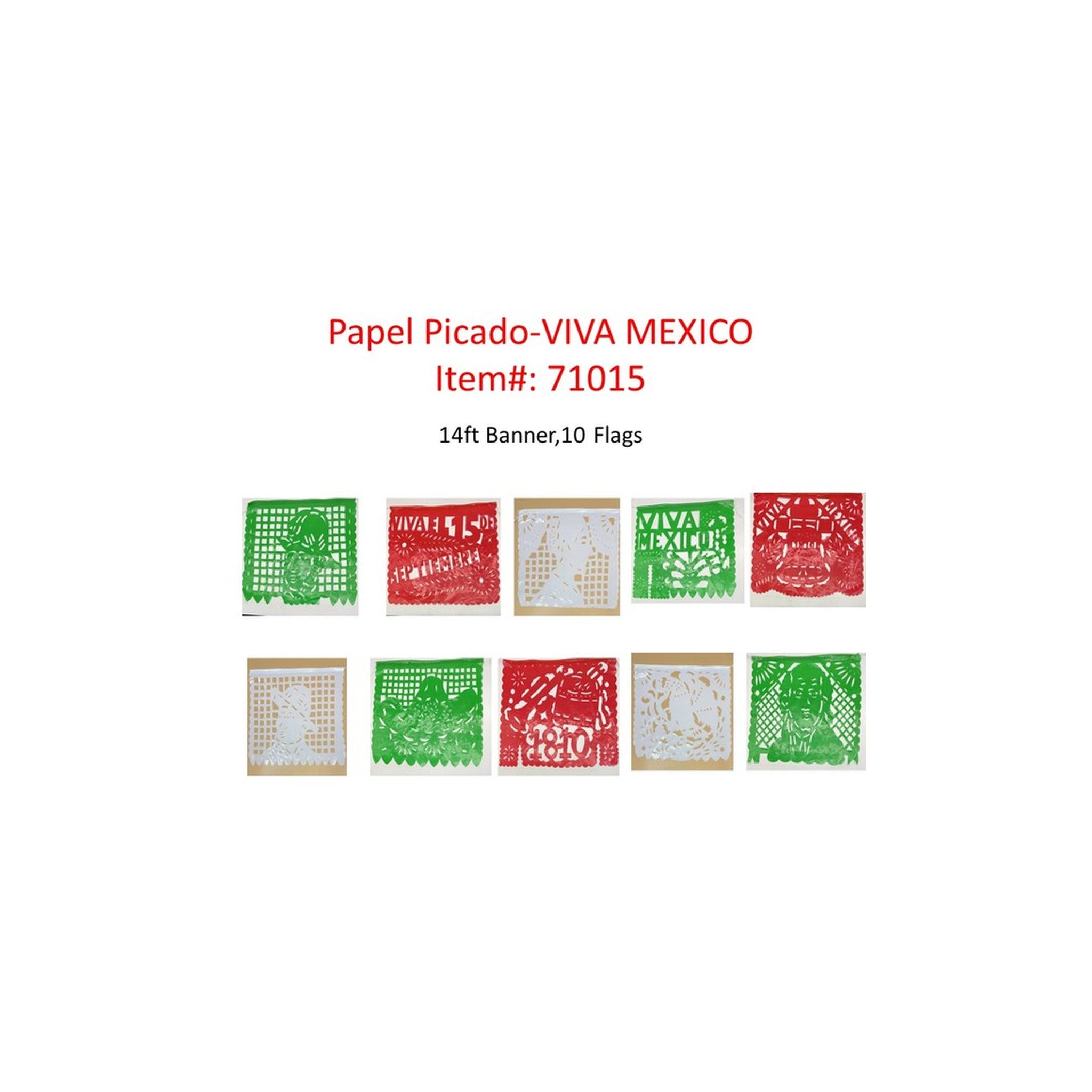Papel Picado Viva Mexico